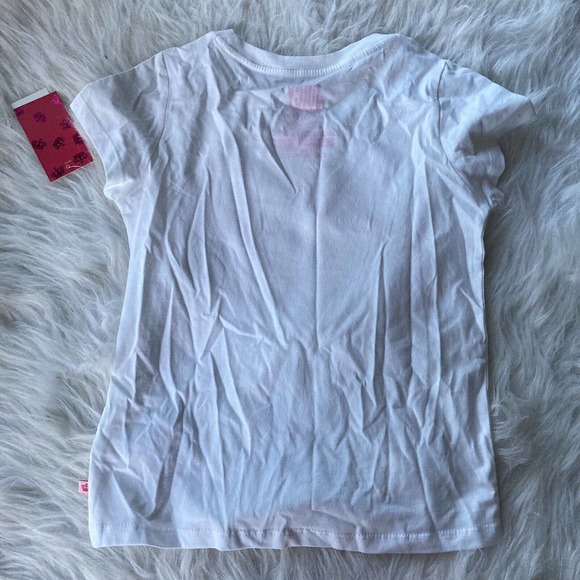 Juice Couture Girls Size 7/8 Small Outfit White Pink Sequins Shirt Pants School - Picture 6 of 7